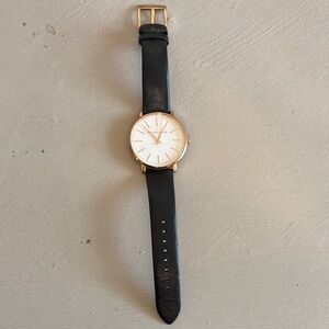 Michael Kors Black and Gold Watch with Minimalist Design